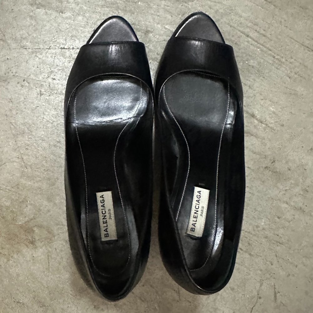 Balenciaga Peep-Toe Heels